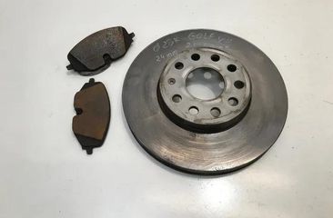 VOLKSWAGEN Golf 7 generation (2012-2024) Front Left Brake Disc 5Q0615301H 24284285