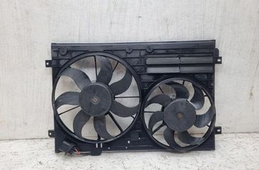 VOLKSWAGEN Passat B6 (2005-2010) Dzinēja dzesēšanas ventilators/difuzors 1K0121205G,1K0121223 31448094