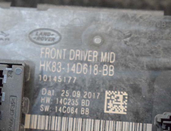 LAND ROVER Range Rover Evoque L538 (1 gen) (2011-2020) Priekšējo labo durvju vadības bloks HK83-14D618-BB 3971527