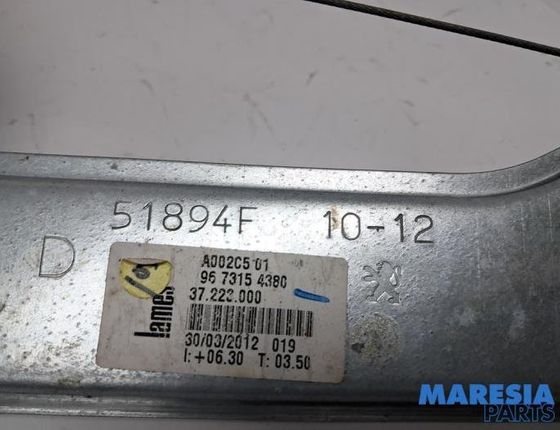 PEUGEOT 208 Peugeot 208 (2012-2015) Стеклоподъемник передней правой двери 9673154380,009673154380 31867631
