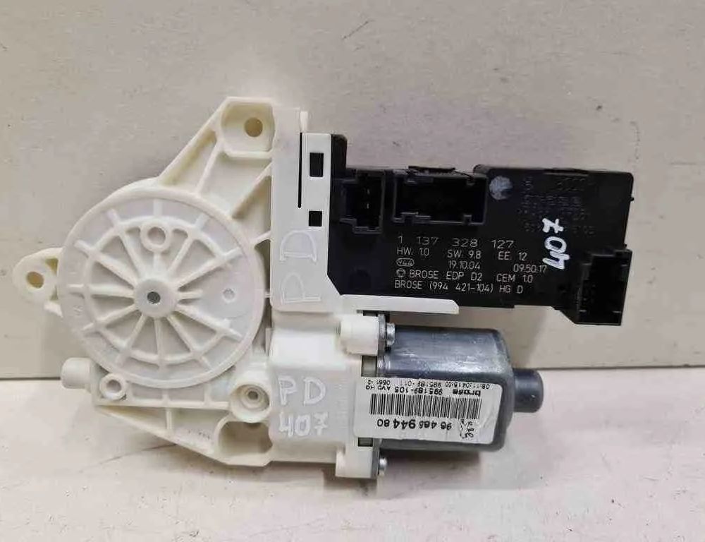 PEUGEOT 407 1 generation (2004-2010) Front Left Door Window Regulator Motor 9646594480,1137328127 32721826
