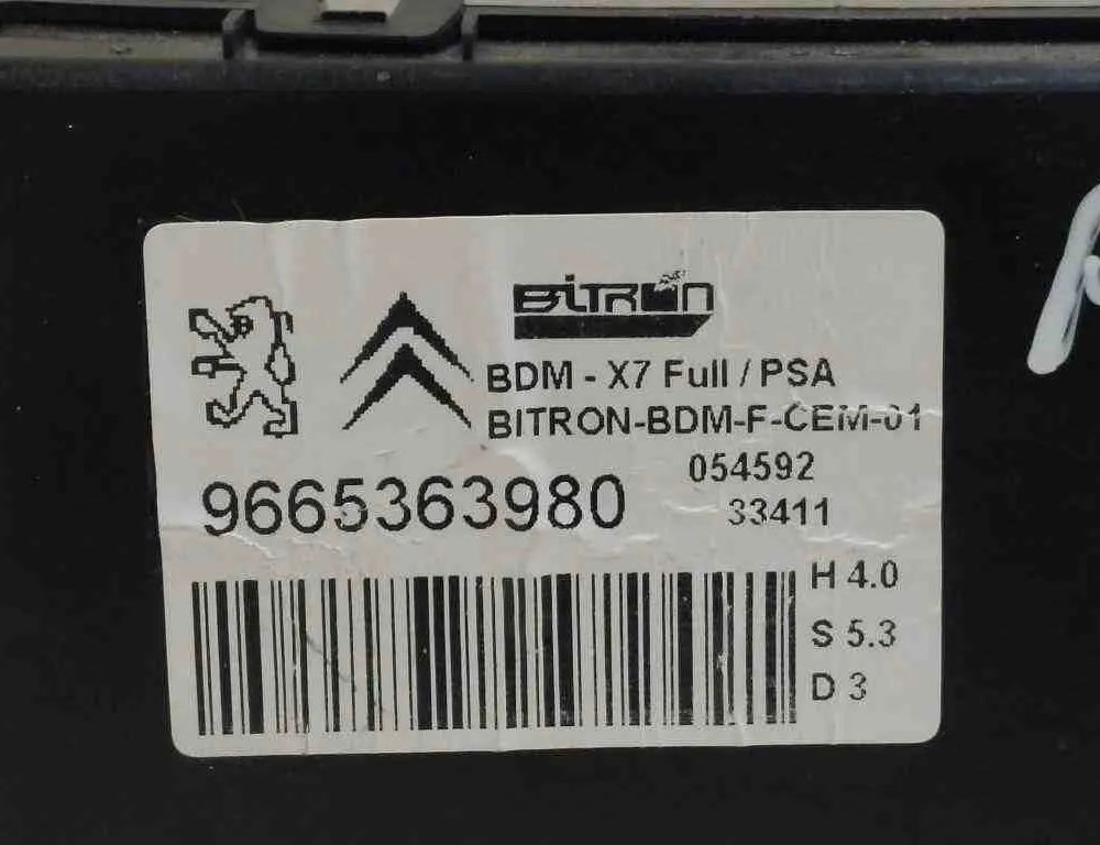 CITROËN C5 2 generation (2008-2017) Блок управления сиденья передней левой 33411,9665363980,054592 32730018