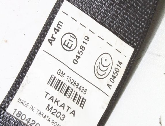 OPEL Insignia A (2008-2016) Ремень безопасности задний правый 13288436 21151210