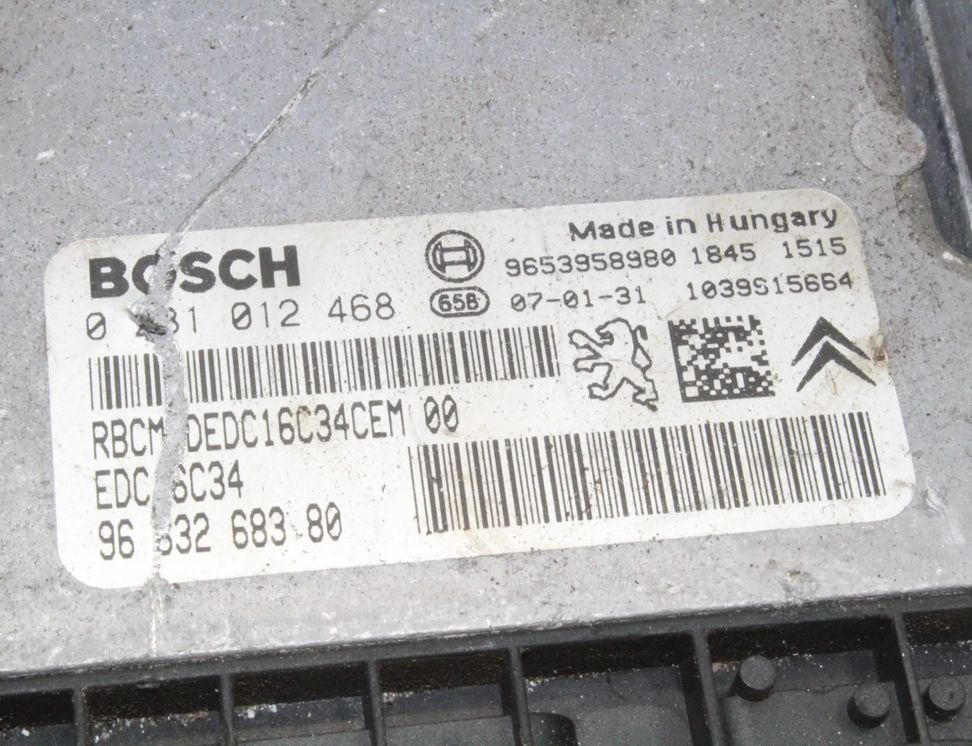 CITROËN Xsara Picasso 1 generation (1999-2010) Motora vadības bloks 0281012468,9663268380 21840835