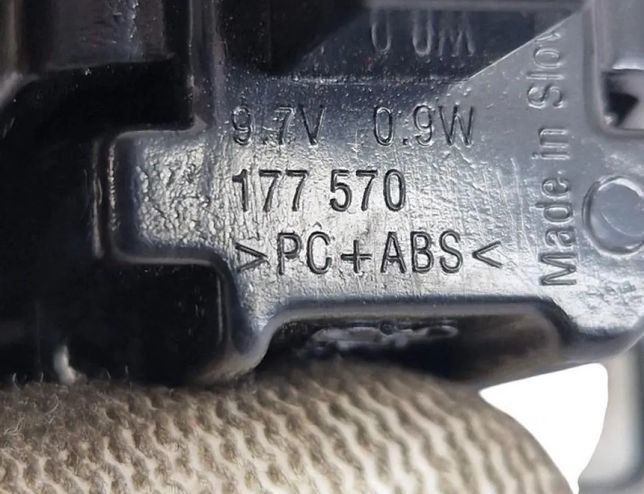 MERCEDES-BENZ C-Class W205/S205/C205 (2014-2023) Numura zīmes apgaismojums 011850,177570 30478130