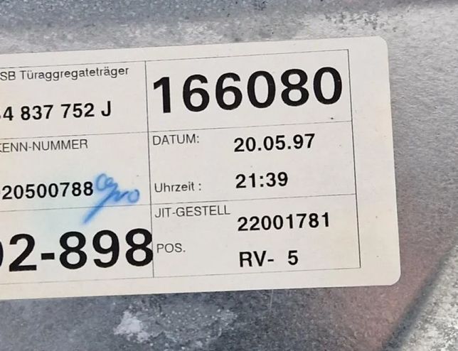 VOLKSWAGEN Passat B5 (1996-2005) Front Right Door Window Regulator 3B4837756,3B4837752J 31724391