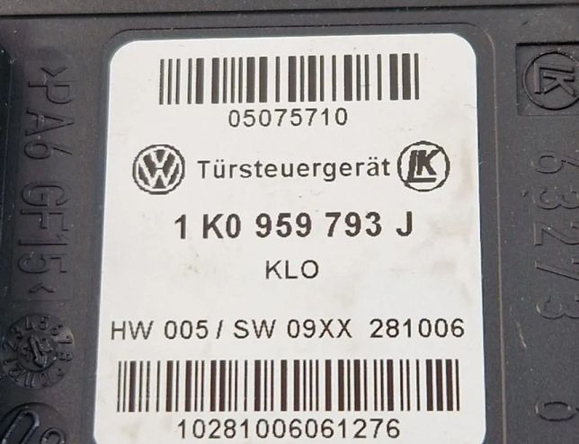 VOLKSWAGEN Touran 1 generation (2003-2015) Priekšējo kreiso durvju logu pacēlāja motorīts 1k0959793j,1t0959701d 33005712