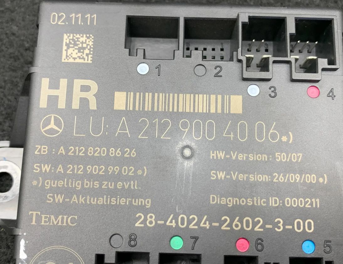 MERCEDES-BENZ E-Class W211/S211 (2002-2009) Блок управления дверей задние правые A2129004006,A2128208626 28566700