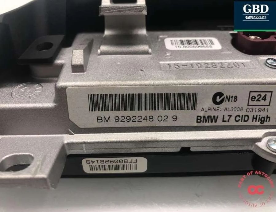 BMW 3 Series F30/F31 (2011-2020) Екран навигаций 65509292248,9292248029 30885359