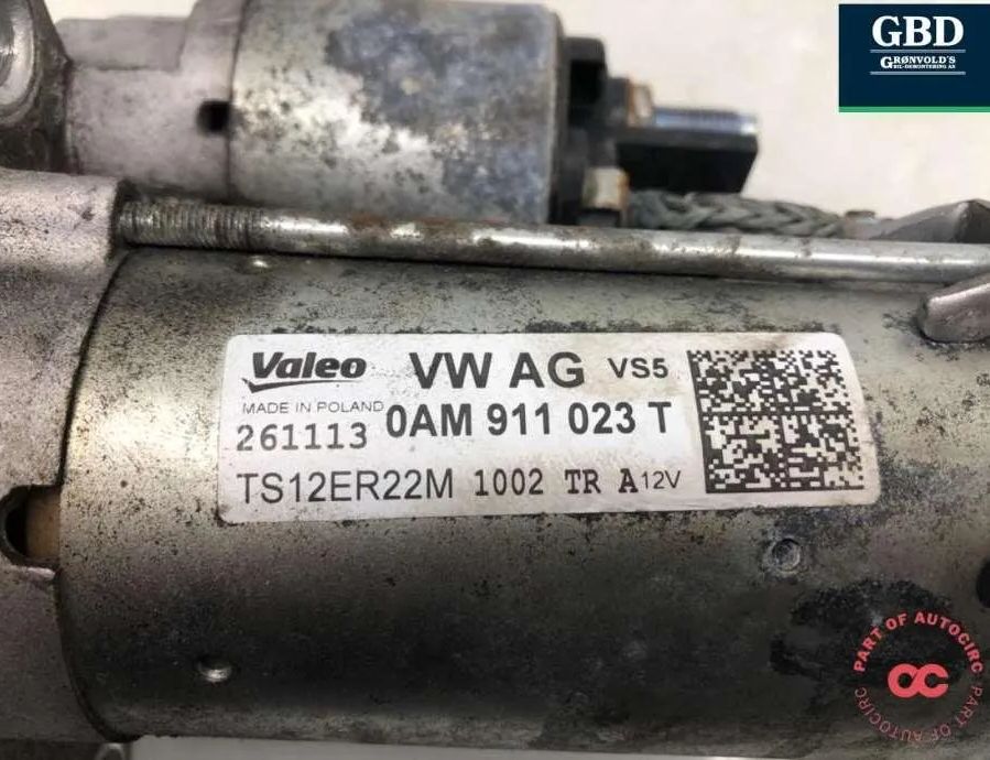 VOLKSWAGEN Polo 5 generation (2009-2017) Starter Motor 0am911023t,0am911023tx 30886867