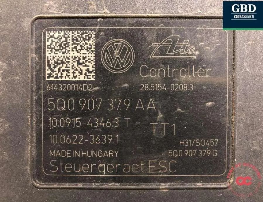 AUDI A3 8V (2012-2020) ABS control unit 5q0614517t 30890531