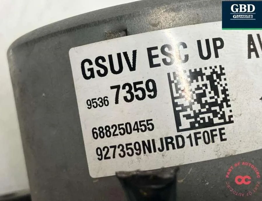 OPEL Mokka 1 generation (2012-2015) ABS control unit 94559627,95911080,95367359 30899443