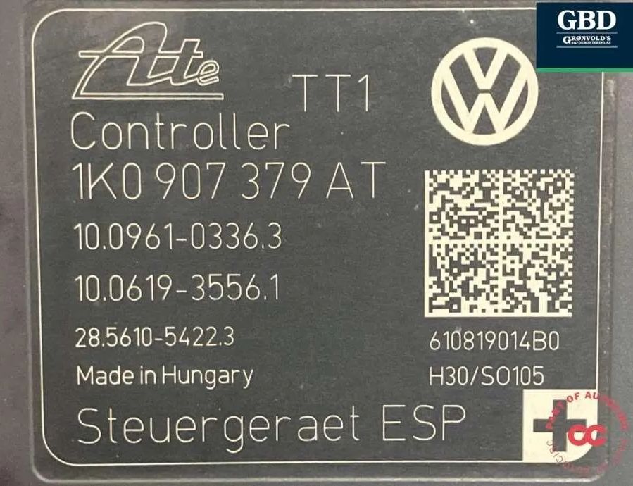 VOLKSWAGEN Touran 1 generation (2003-2015) Блок управления ABS 1k0614517de,1k0614517debef,1k0614517cb 30902038