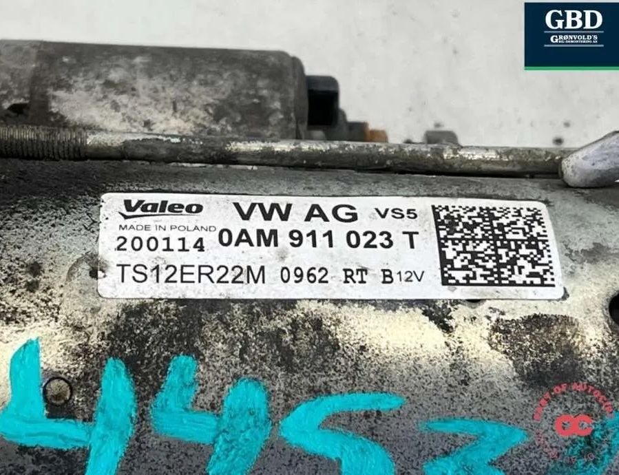 SKODA Yeti 1 generation (2009-2018) Starteris nopartid,0am911023t 31696513