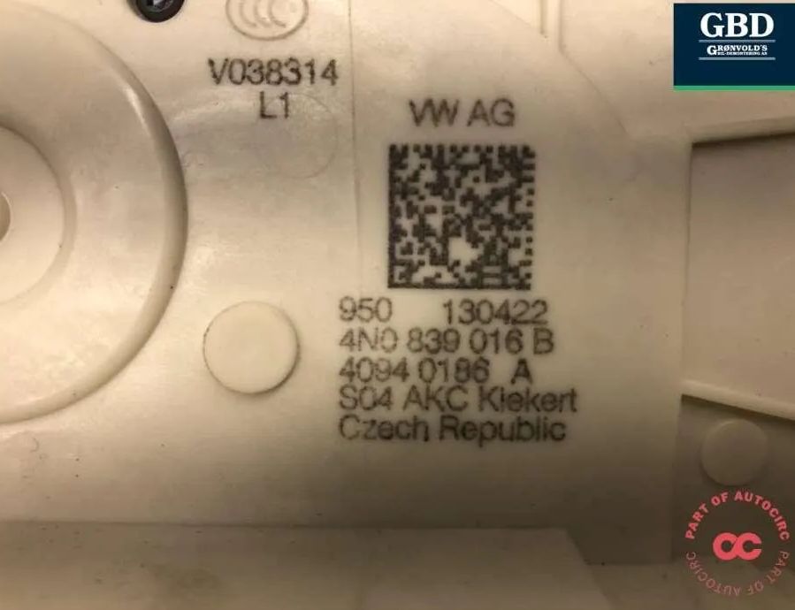 PORSCHE Taycan 1 generation (2019-2023) Замок передней левой двери 4n0839016b 31704997