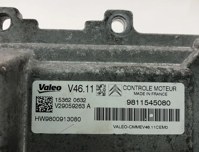 CITROËN C4 Cactus 1 generation (2014-2024) Блок управления двигателем 9811545080,9800913080 27227422