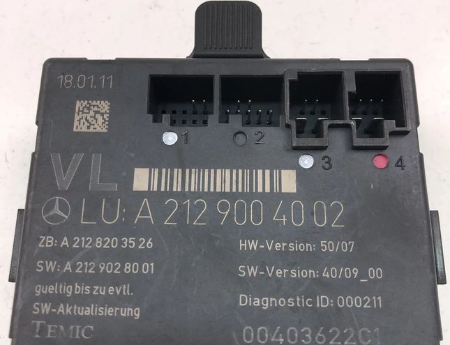 MERCEDES-BENZ E-Class W212/S212/C207/A207 (2009-2016) Vadības bloks A2129004002 27349176