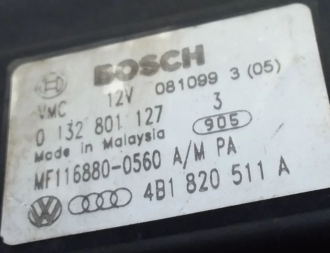 AUDI A6 C5/4B (1997-2004) Двигатель задвижки потока воздуха 0132801127,4b1820511a 16433386