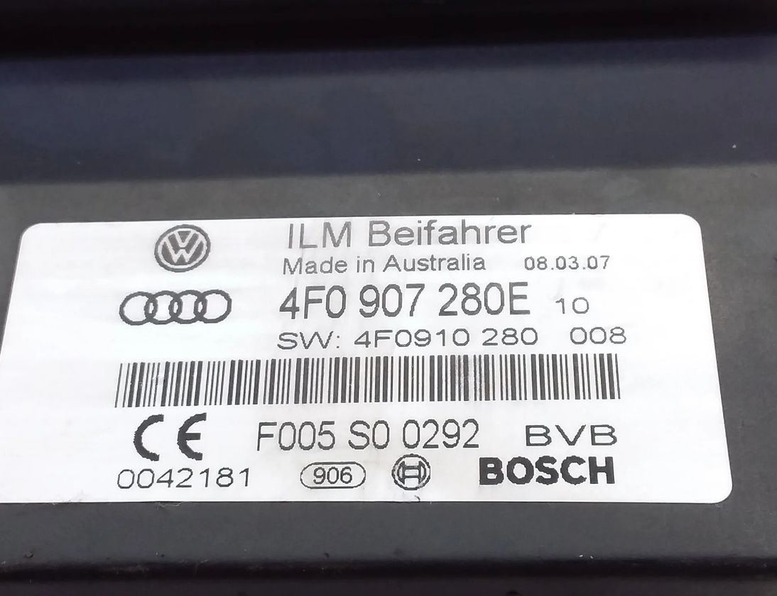 AUDI Q7 4L (2005-2015) Другие блоки управления 4f0907280e,F005s00292 20344322