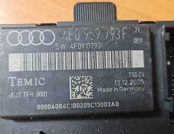 AUDI A6 C8/4K (2018-2024) Rear Right Door Control Unit 4F0910793F,0033TFK0001,4F0959793F 32639369