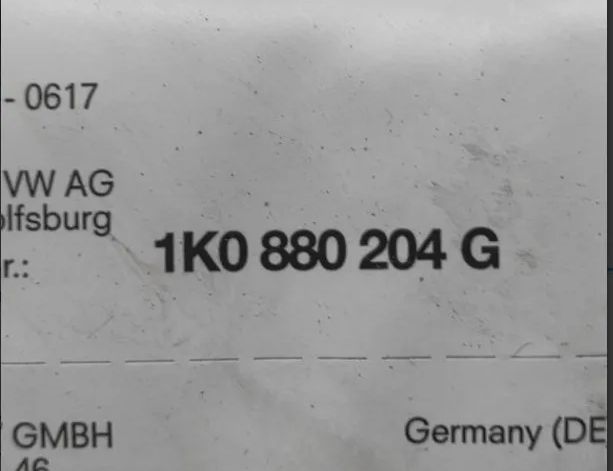 VOLKSWAGEN Golf 5 generation (2003-2009) Dashboard Airbag SRS 1K0880204G 32963940