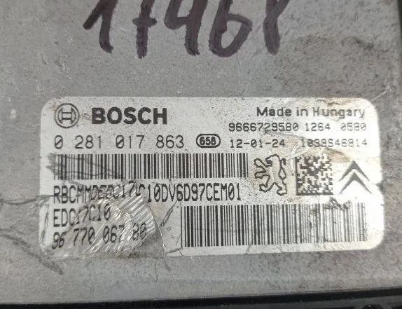 PEUGEOT Partner 2 generation (2008-2023) Engine Control Unit ECU 9677006780 31937523