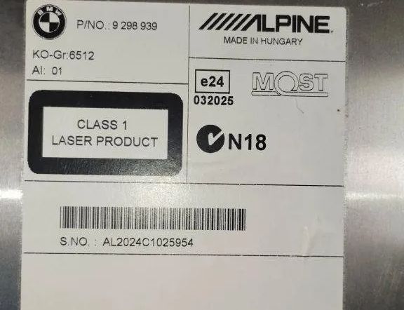 BMW 3 Series F30/F31 (2011-2020) Navigācijas vadības bloks AL202401025954,9298939 31937607