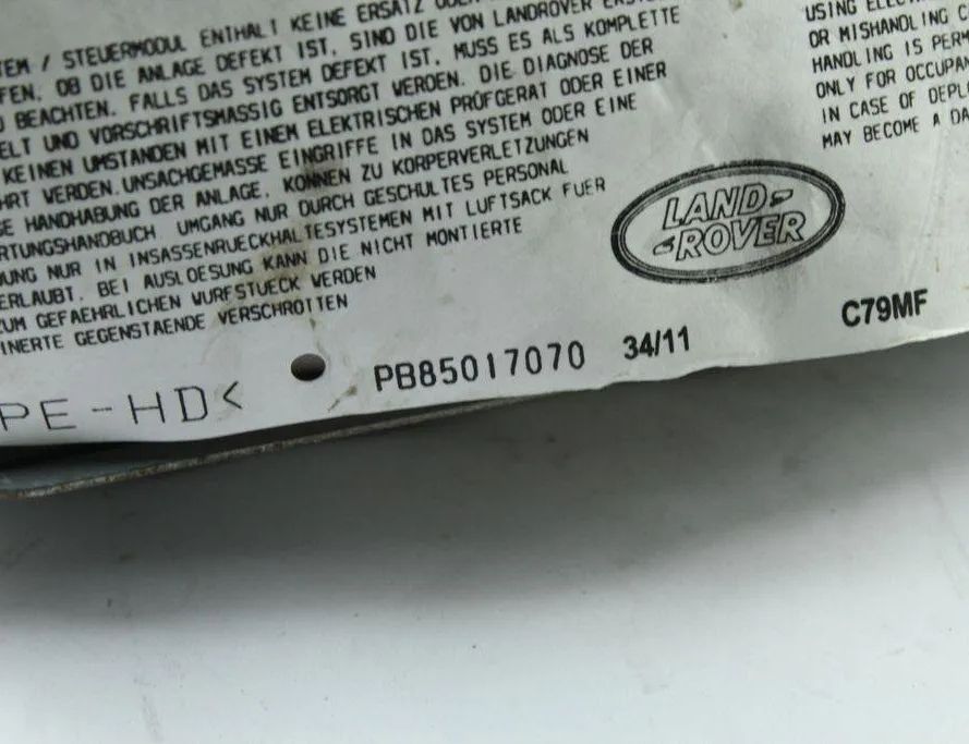 LAND ROVER Range Rover Sport 1 generation (2005-2013) Dashboard Airbag SRS PB85017070 31940940