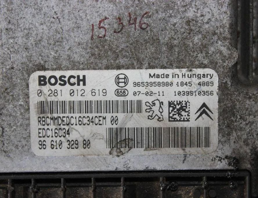 PEUGEOT Partner 1 generation (1996-2012) Блок управления двигателем 9661032980,0281012619 31943080