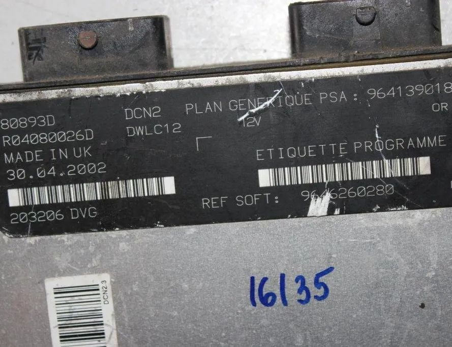 CITROËN Berlingo 1 generation (1996-2012) Engine Control Unit ECU 9646260280,9641390180 31943511