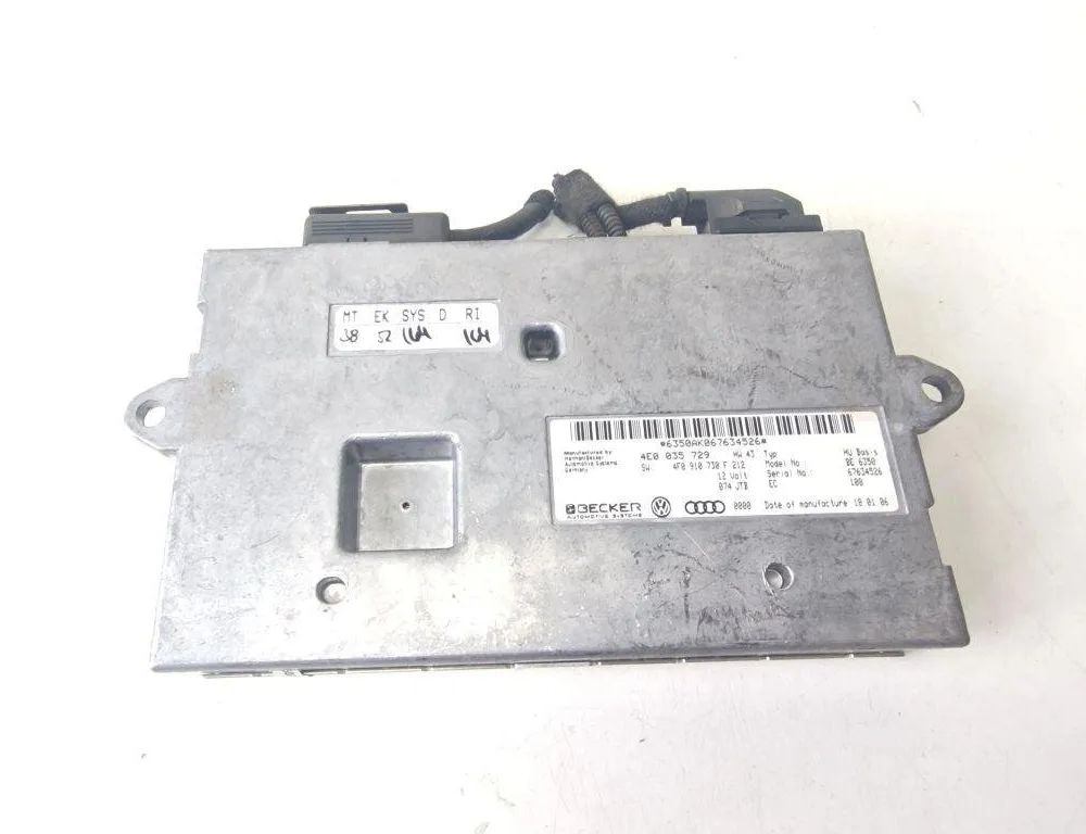 AUDI A6 C6/4F (2004-2011) Navigācijas vadības bloks 4E0035729 31236629
