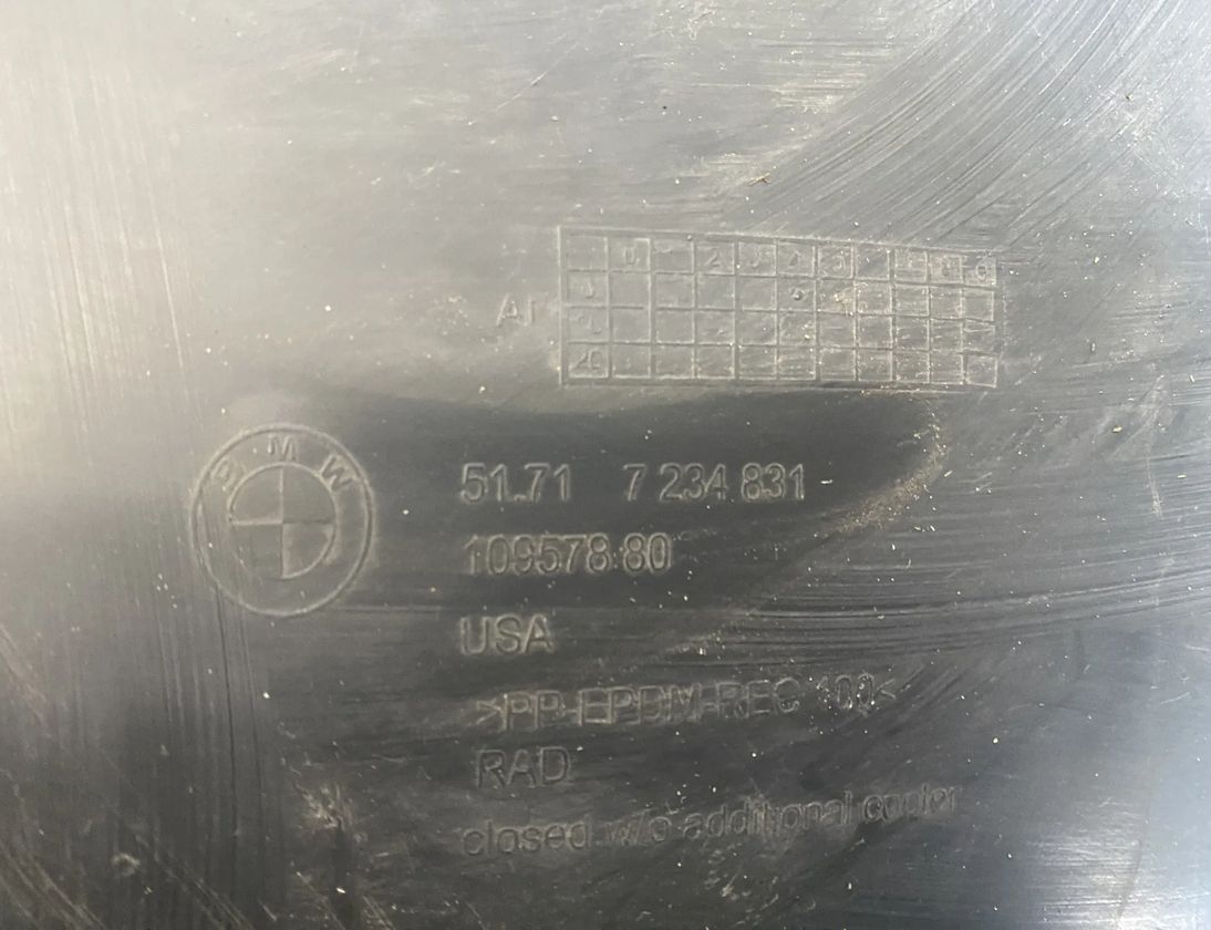 BMW X5 E70 (2006-2013) Front Left Inner Arch Liner 7234831,51717234831 23856028