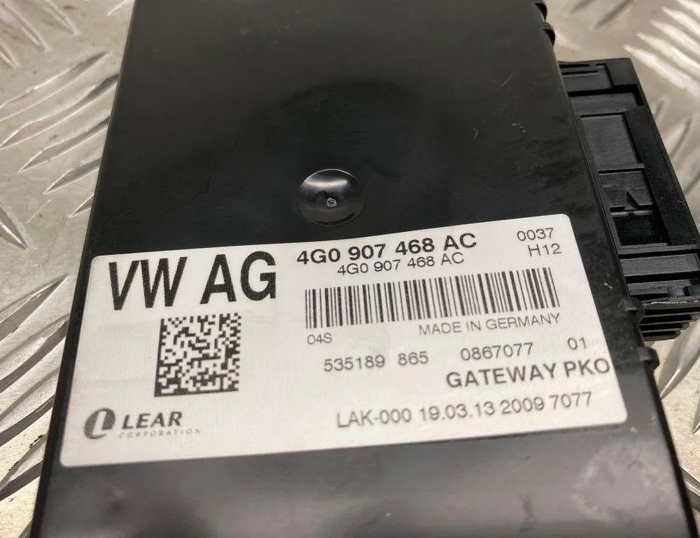 AUDI A6 C8/4K (2018-2024) Gateway Control Unit 4G0907468AC 30952769