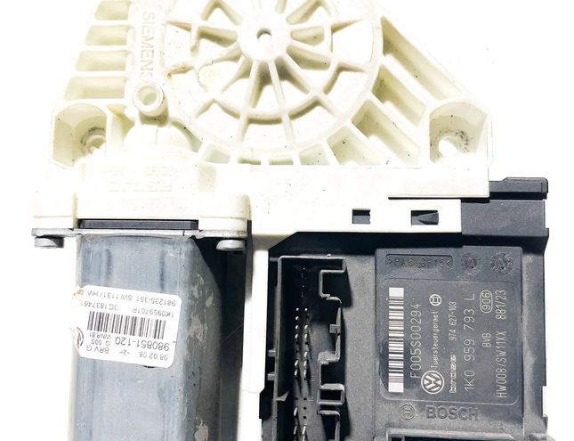 VOLKSWAGEN Passat B6 (2005-2010) Моторчик стеклоподъемника задней левой двери 980851120,1K0959701P,1K0959793L 13566518