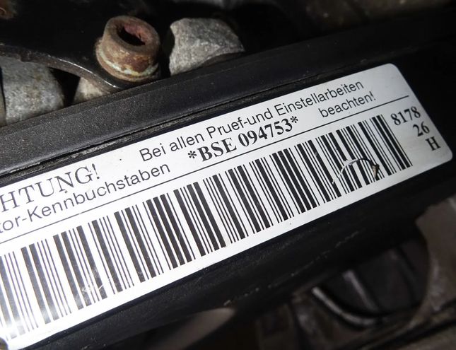 VOLKSWAGEN Golf 5 generation (2003-2009) Двигатель BSE 17383267