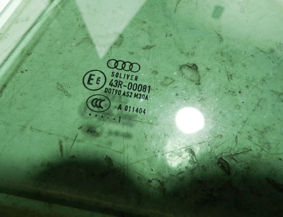 AUDI A6 C6/4F (2004-2011) Rear Left Door Glass 43R00081 27938776