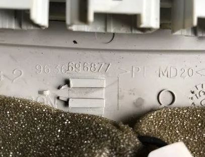 PEUGEOT 407 1 generation (2004-2010) Освещение салона 9636696877 21198556