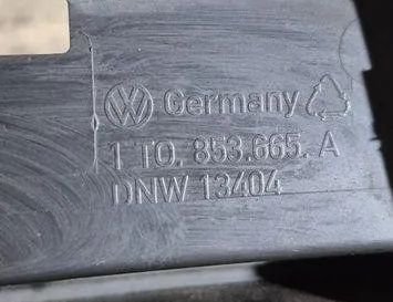 VOLKSWAGEN Touran 1 generation (2003-2015) Нижняя решетка переднего бампера 1T0853665A 31501859