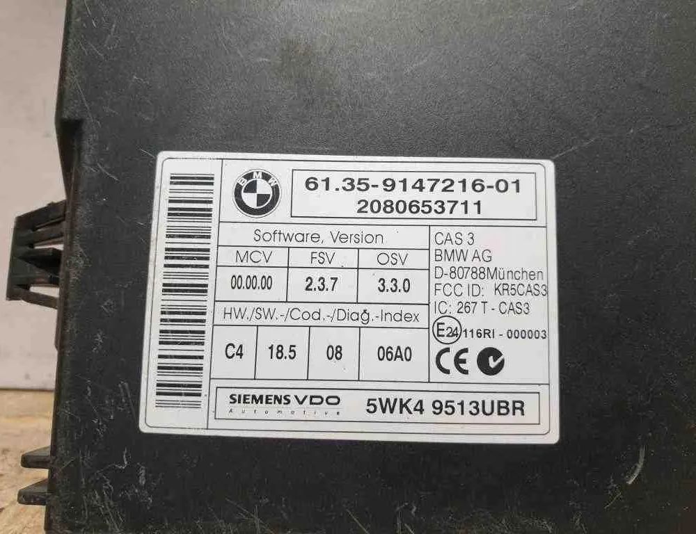 BMW 5 Series E60/E61 (2003-2010) CAS EWS 9147216,9395657 32614381