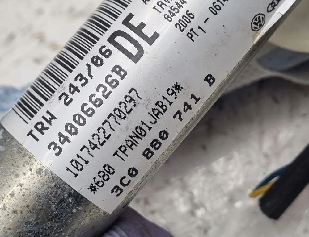 VOLKSWAGEN Passat B6 (2005-2010) Left Side Roof Airbag SRS 3C0880741B 31441830