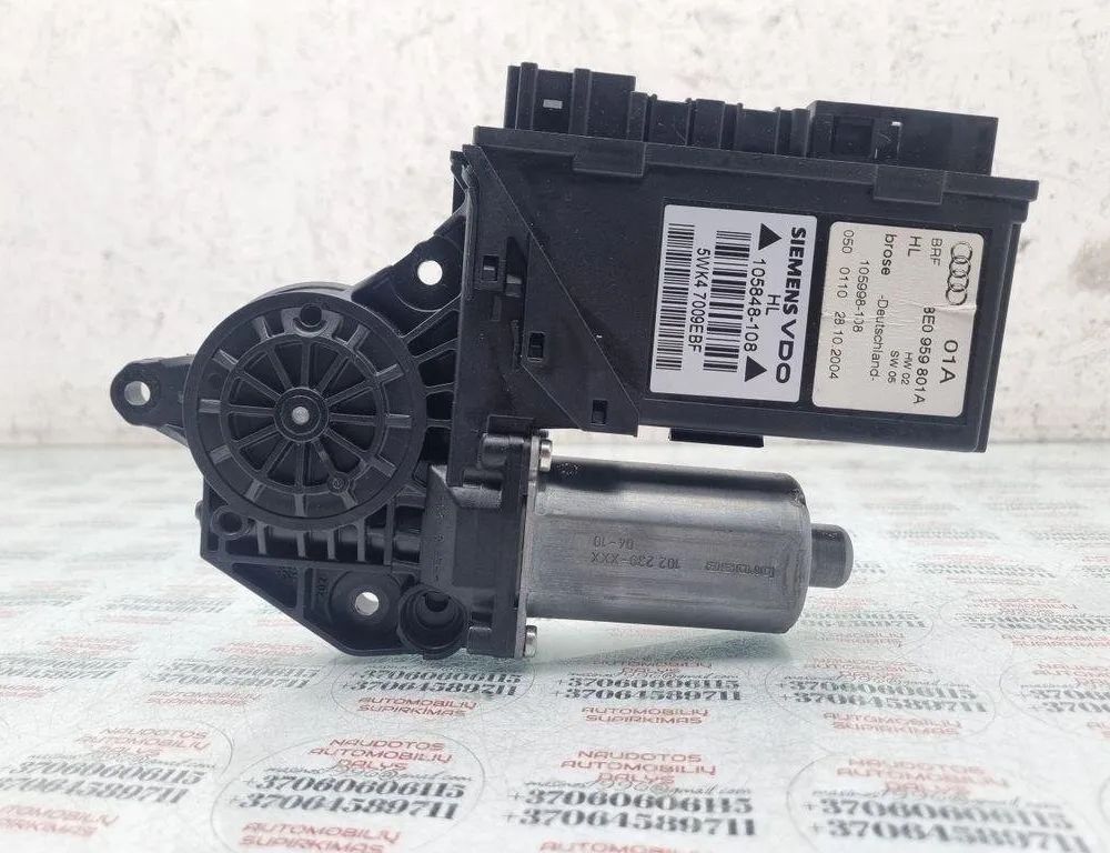 AUDI A4 B7/8E (2004-2008) Моторчик стеклоподъемника задней левой двери 8E0959801A 31470409
