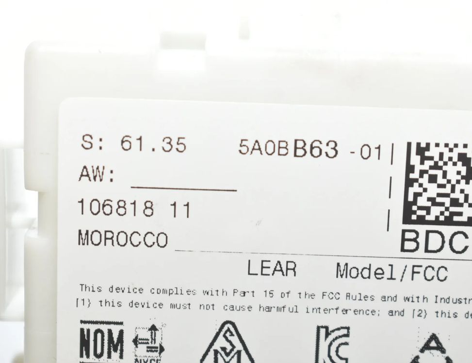 BMW i3 I01 (2013-2024) Другие блоки управления 61355A402F9,5A402F9,5A30307,5A577E3,5A1C779,61355A1C779,61355A30307,61355A0BB63,61355A577E3,5A0BB63 11633463