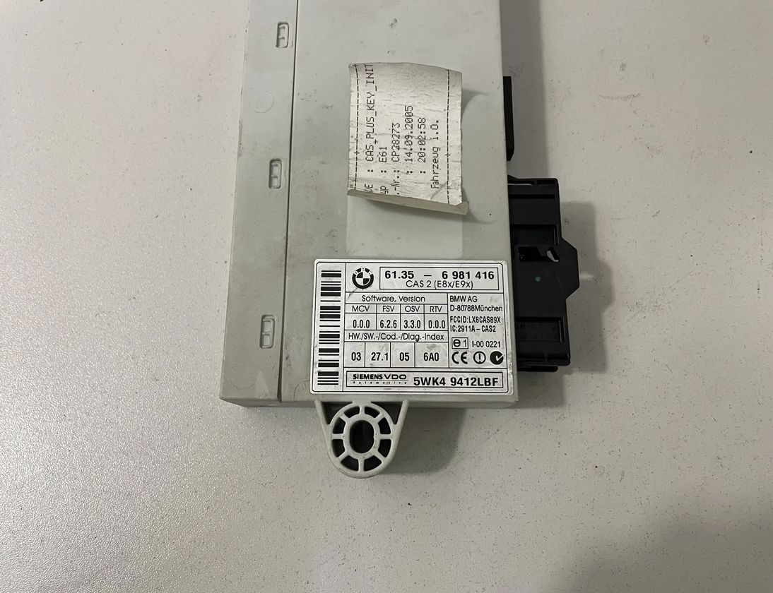 BMW 1 Series E81/E82/E87/E88 (2004-2013) ЦАС/ЕWС 6981416,9395657,9226238,9217853,9147226,9147221,9147191,9147195,9147184,6943834,6943822,6943814,6943797,6943771,6943791,6964051,6943766 13699374