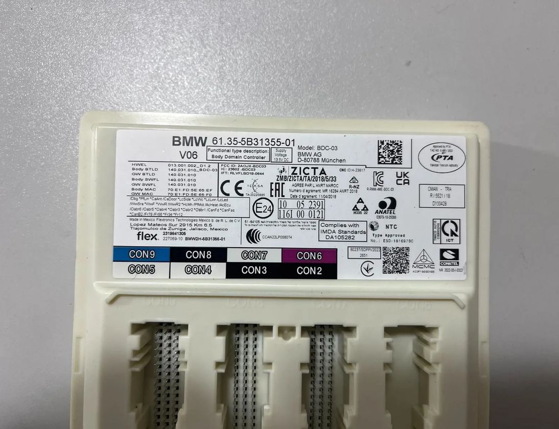 BMW X4 G02 (2018-2024) Comfort Control Unit 5B31355,5B6CEC1,5B5BCF6,5B31359,5A9C915,5A86B93,5A7C988,5A7F2A6,5A7EA25,5A71668,5A67205,5A57248,5A589E4,5A53377,5A4E0E0,5A45CC8,5A3FFC1,5A3CE31,5A34CF9,5A2D548,5A22F08,5A02FA5,5A17B22,5A08059 32950396