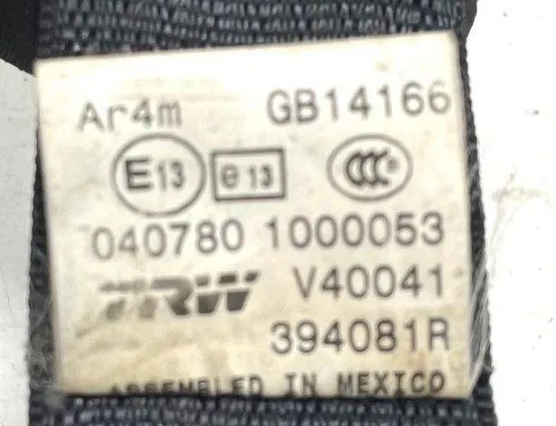 DODGE Journey 1 generation (2008-2020) Rear Right Seatbelt 040780,1000053,V40041 24720109
