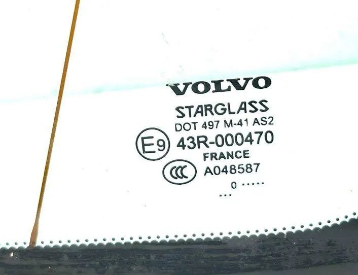 VOLVO XC60 1 generation (2008-2017) Aizmugurējais kreisais durvju stikls DOT497M41AS2,43R000470 24737187