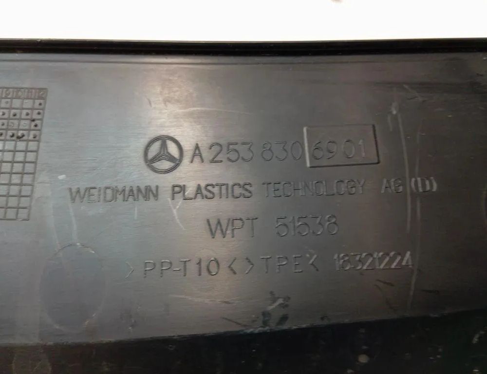 MERCEDES-BENZ GLC X253 (2015-2024) Front Wiper Cowl Trim A2538306901 31149005