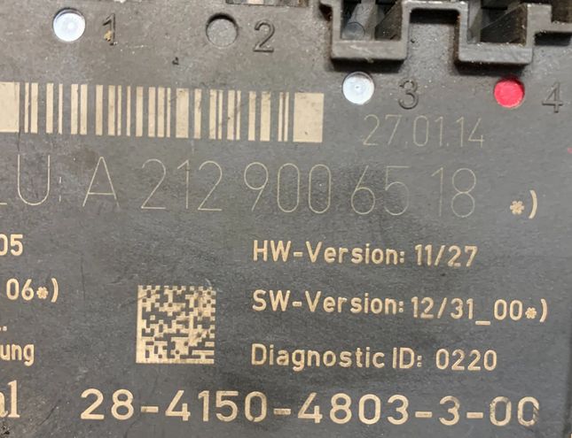 MERCEDES-BENZ E-Class W212/S212/C207/A207 (2009-2016) Front Right Door Control Unit a2129006518 30469246