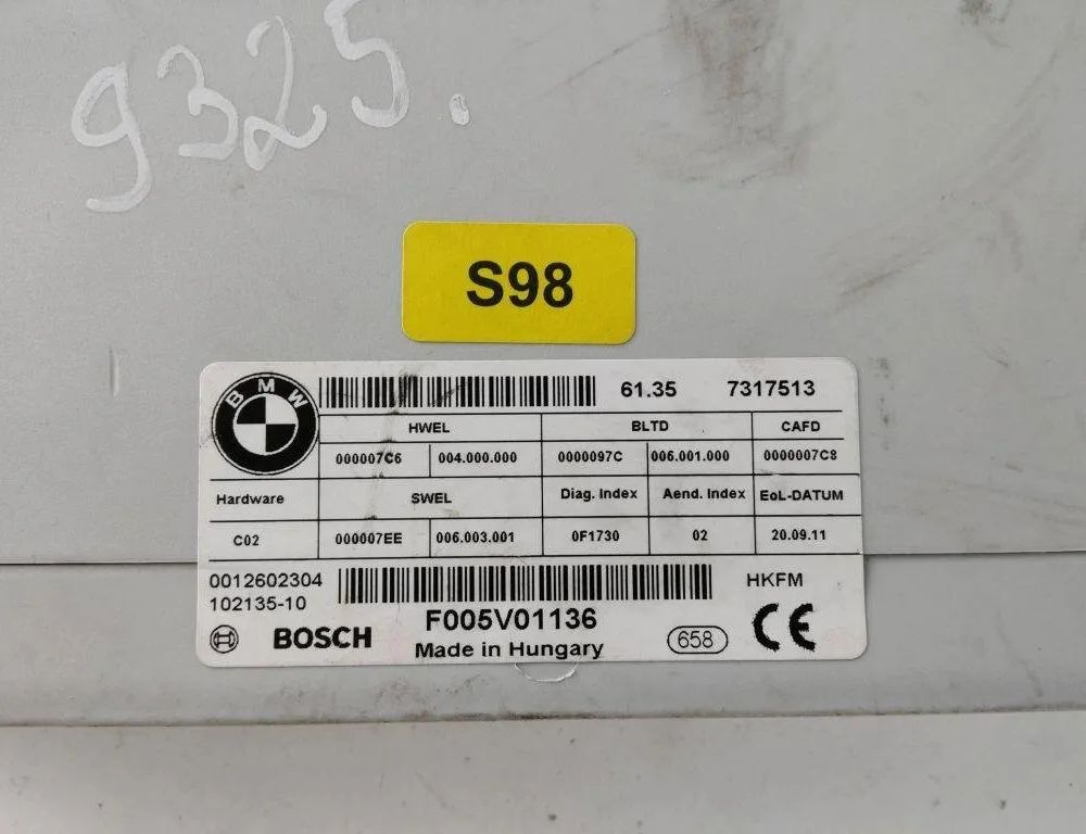 BMW 5 Series F10/F11 (2009-2017) Bootlid Control Unit 7317513,F005V01136 31918548