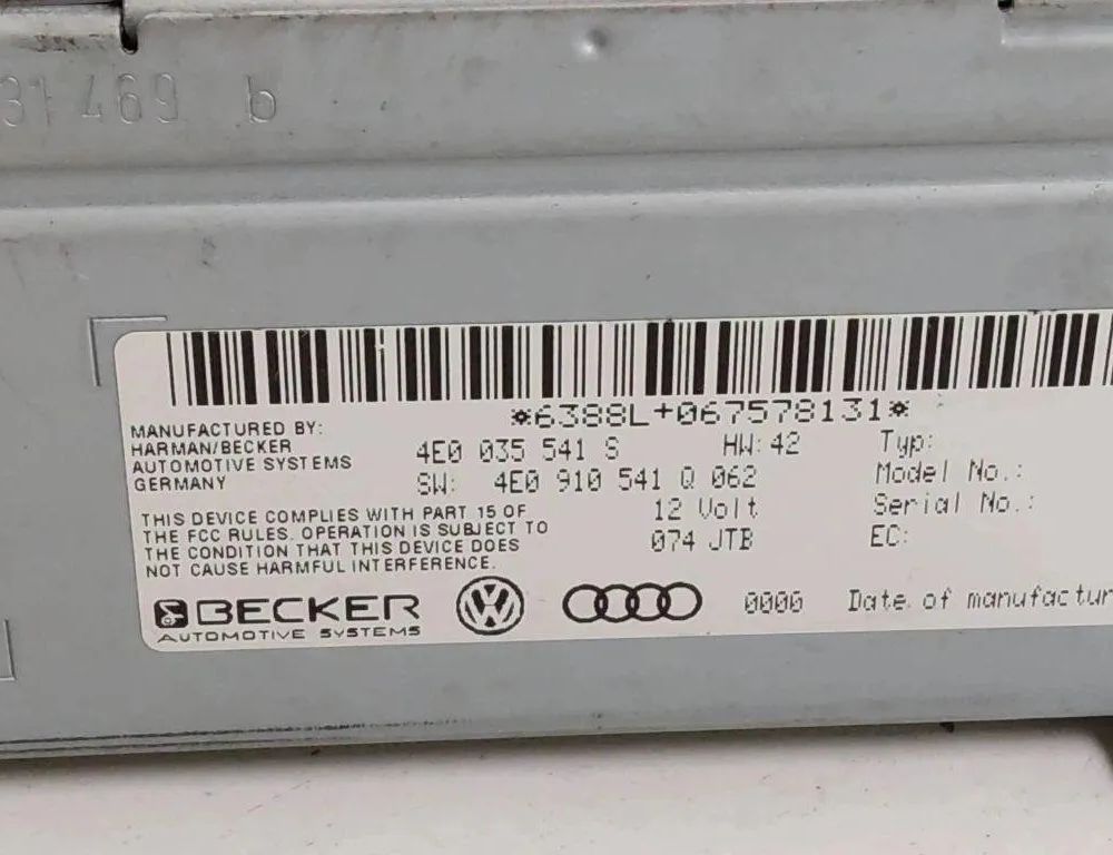 AUDI Q7 4M (2015-2024) Автомагнитола с навигацией 4E0035541S 31935025